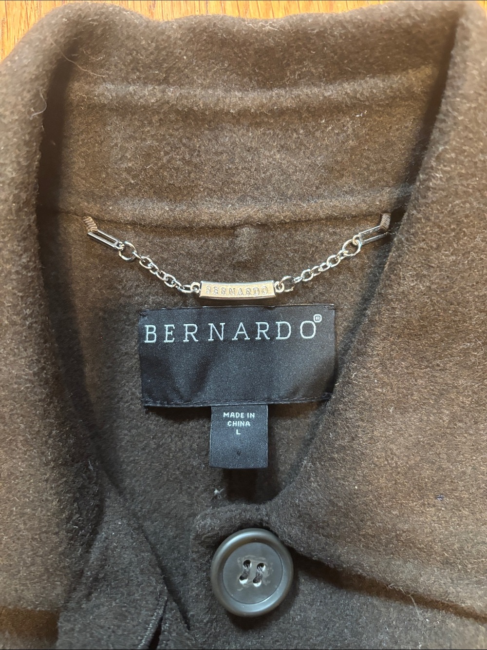 Bernardo Brown Boxy Wool Peacoat - Picture 5 of 8